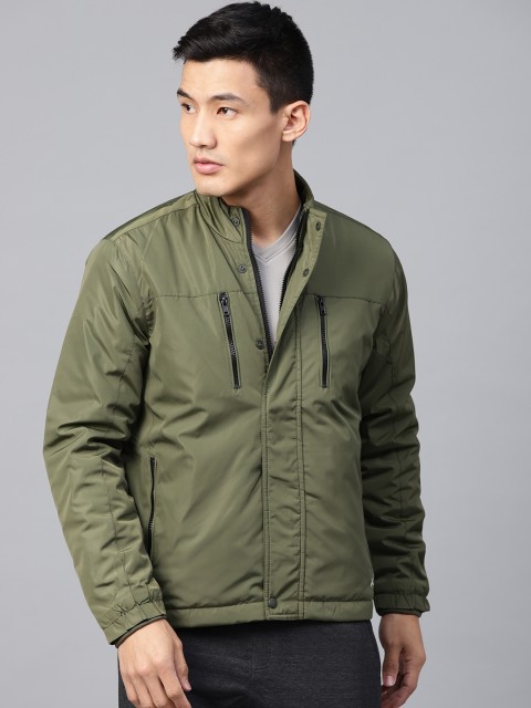 

HRX by Hrithik Roshan Men Olive Green Solid Jacket