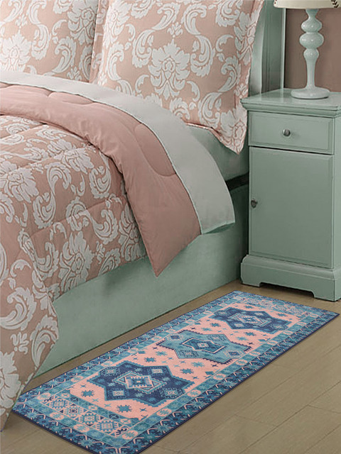 

RUGSMITH Blue & Pink Premium Traditional Pattern Runner