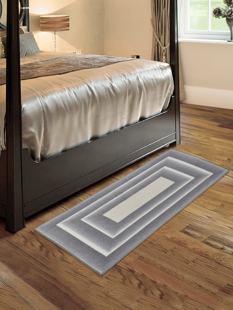 

RUGSMITH Grey Premium Geometric Pattern Runner