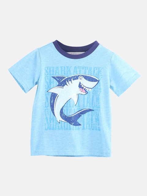 

Beebay Boys Blue Printed Round Neck T-shirt