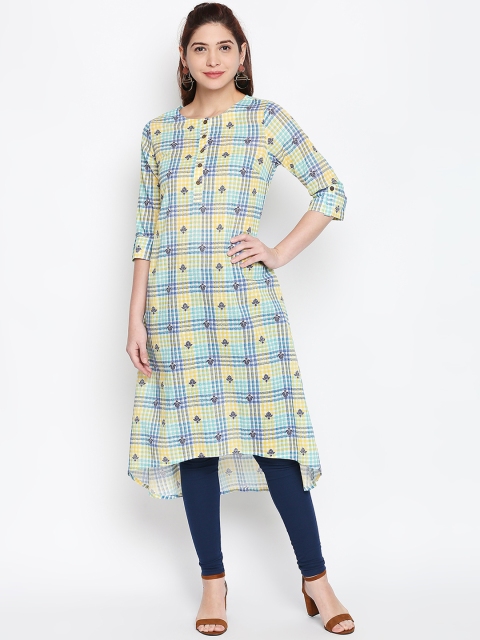 

RANGMANCH BY PANTALOONS Women Blue Printed A-Line Kurta