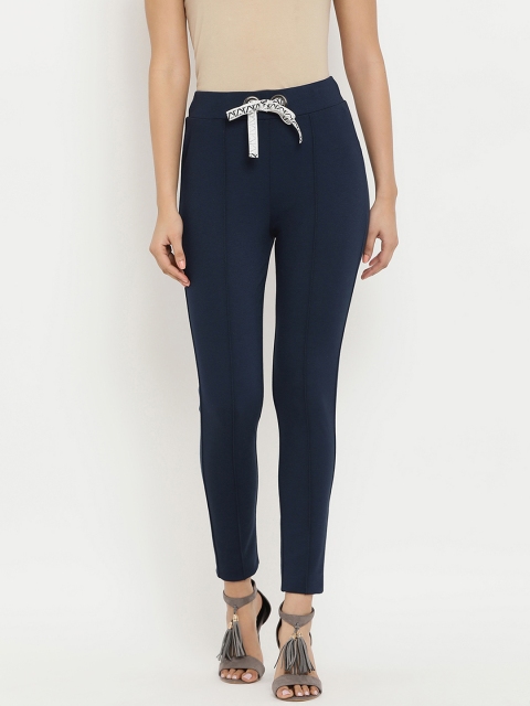 

Kazo Women Navy Blue Solid Skinny-Fit Jeggings