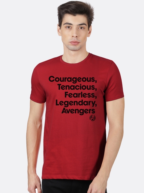 

Free Authority Men Red Avengers Printed T-shirt