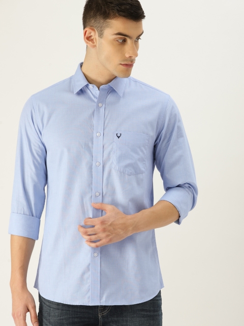 

Allen Solly Men Blue Slim Fit Solid Casual Shirt