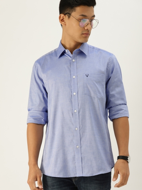 

Allen Solly Men Blue Sport Slim Fit Solid Casual Shirt