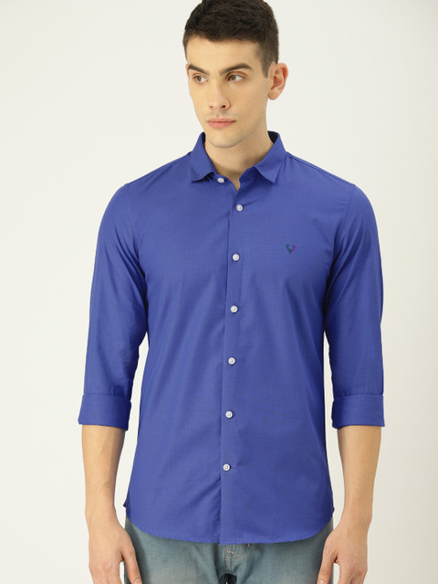 

Allen Solly Sport Men Blue Regular Fit Solid Casual Shirt