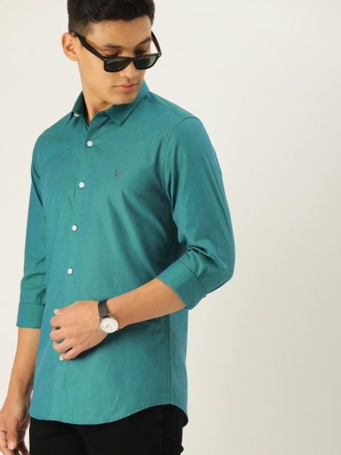 

Allen Solly Sport Men Teal Blue Regular Fit Solid Casual Shirt