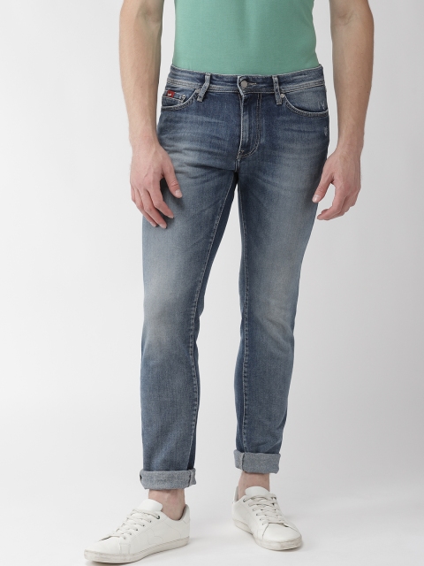 

GAS Men Blue Slim Fit Mid-Rise Low Distress Stretchable Jeans