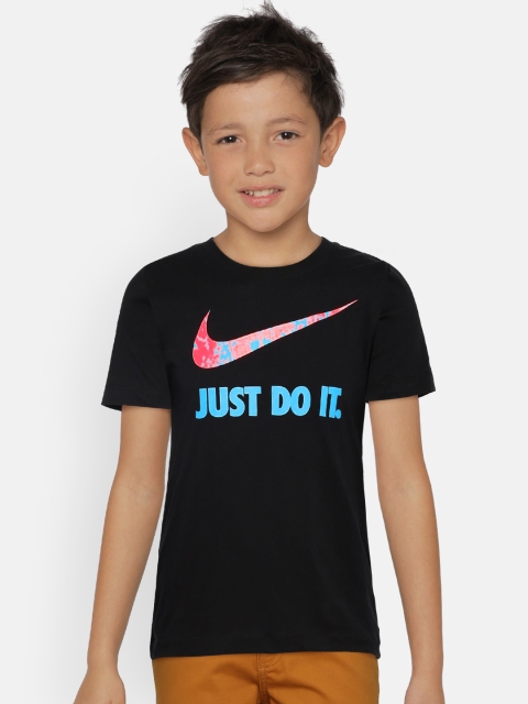 

Nike Boys Black Printed Round Neck NSW TEE JDI SPLATTER T-shirt