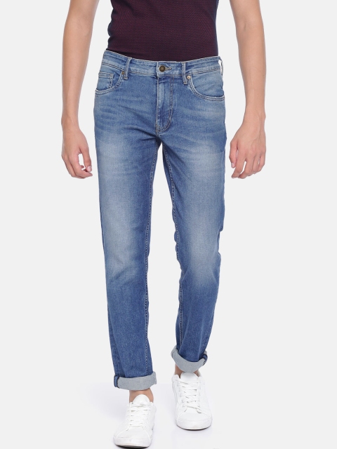 

Jack & Jones Men Blue Glenn Slim Fit Low-Rise Clean Look Stretchable Jeans