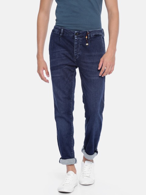 

Jack & Jones Men Blue Tim Slim Fit Mid-Rise Clean Look Stretchable Jeans