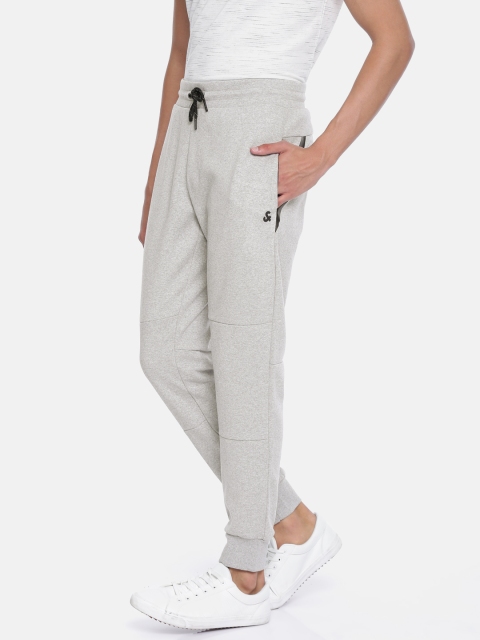 

Jack & Jones Men Grey Melange Solid Joggers