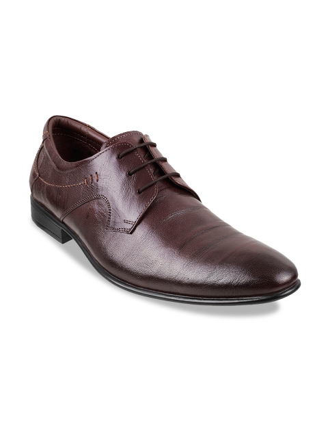 

Metro Men Brown Leather Formal Derbys