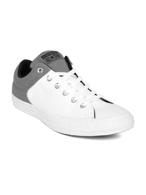 

Converse Unisex White & Grey Colourblocked Sneakers
