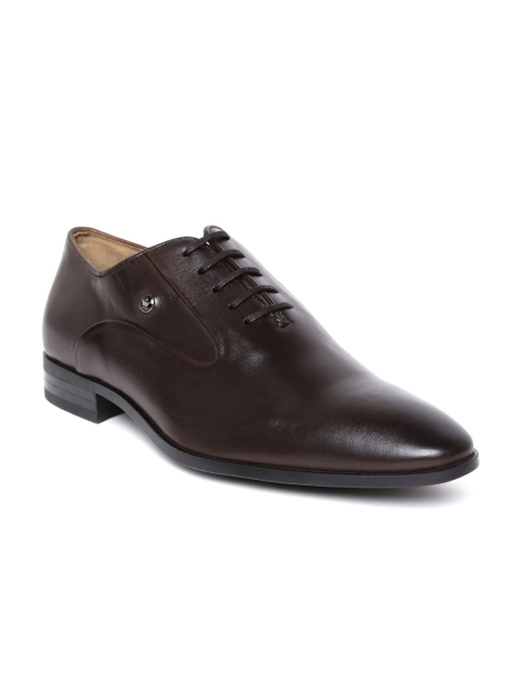 

Louis Philippe Men Coffee Brown Leather Formal Oxfords