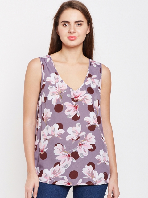 

Oxolloxo Women Pink Printed A-Line Top