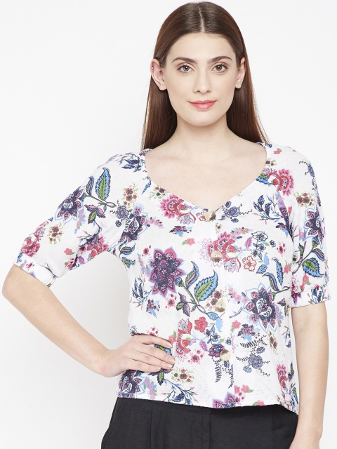 

Oxolloxo Women White Printed Top
