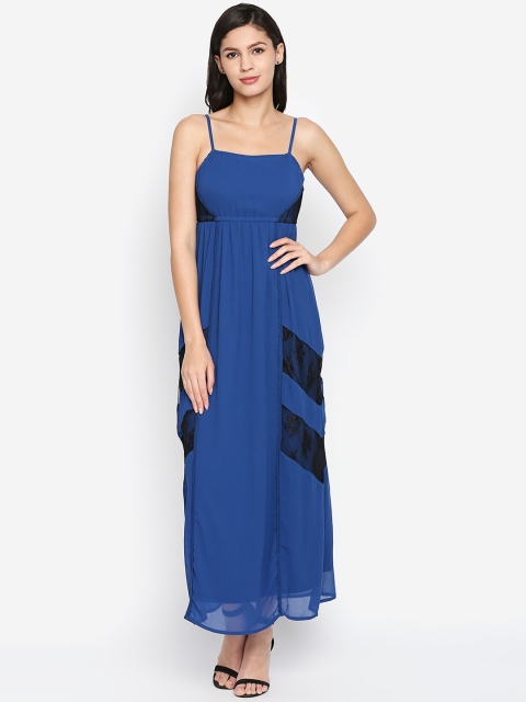 

Oxolloxo Women Blue Colourblocked Maxi Dress