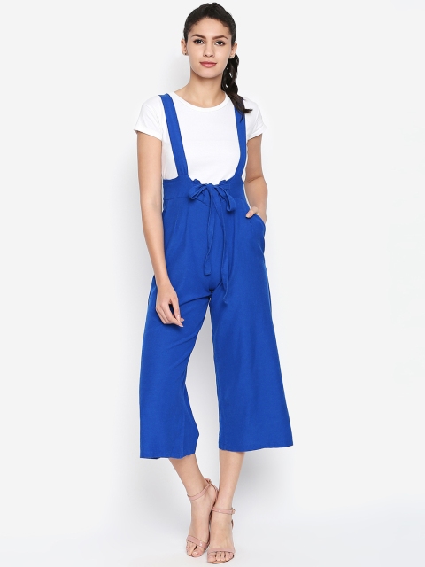 

Oxolloxo Women Blue Solid Dungaree