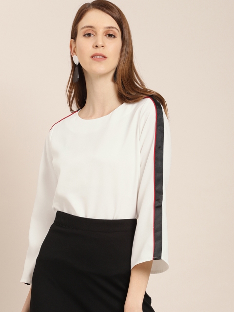 

her by invictus Women White Solid Top