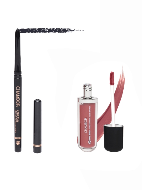 

Chambor Set of Eyeliner & Lipstick, Red