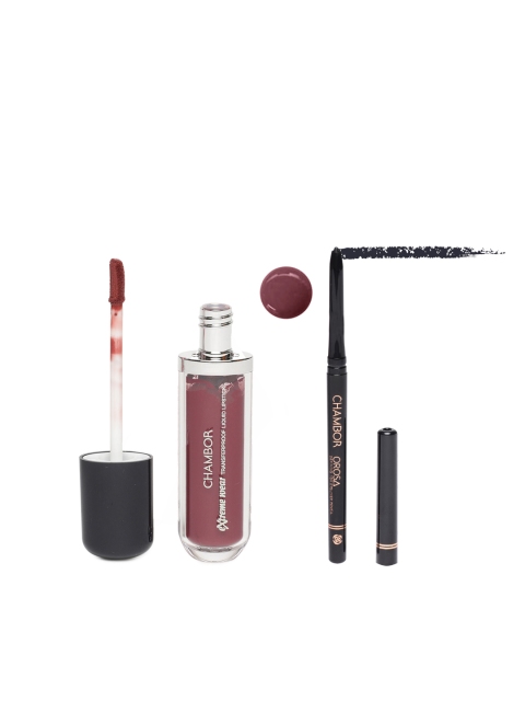 

Chambor Set Eyeliner Pencil & Lip Color, Brown