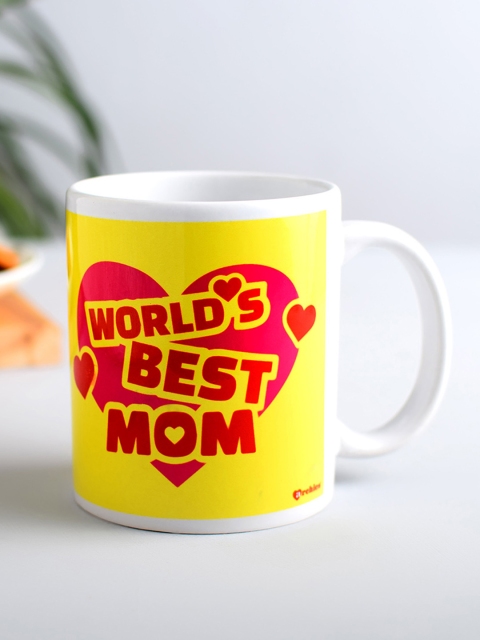

Archies Unisex Yellow Printed Ceramic Coffee Mug