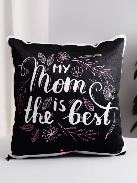 

Archies Black & White Printed Square Cushion
