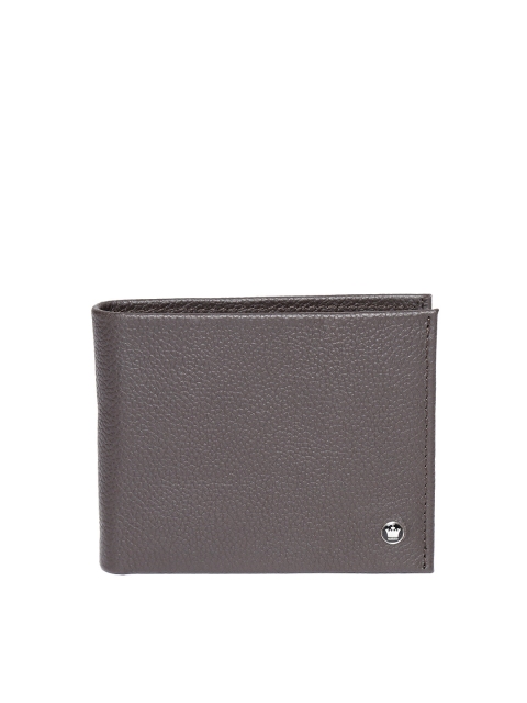 

Louis Philippe Men Coffee Brown Solid Leather Two Fold Wallet