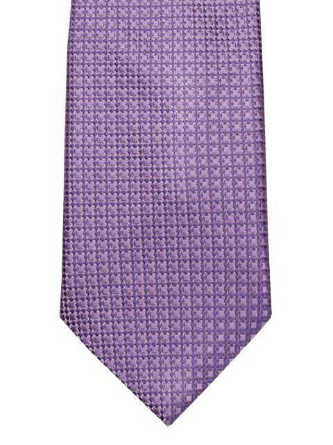 

Louis Philippe Purple Woven Design Broad Tie