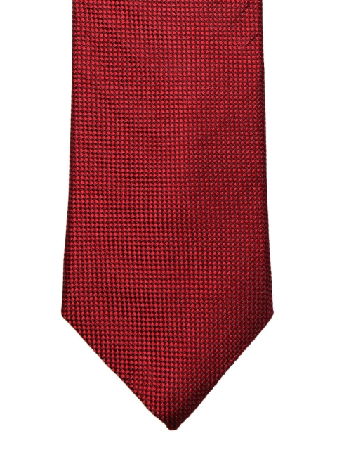 

Louis Philippe Maroon & Brown Woven Design Broad Tie