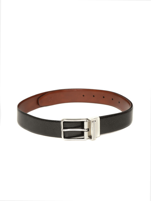 

Louis Philippe Men Black & Brown Textured Reversible Belt