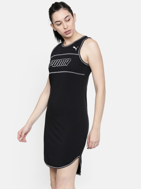 

Puma Women Black Printed DRY-CELL Modern Sports Sheath Dress