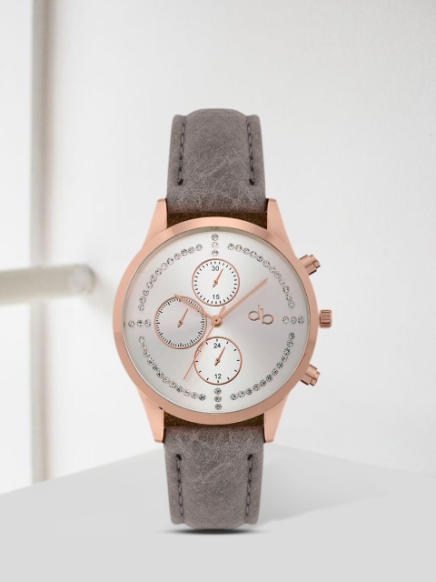 

DressBerry Women Silver-Toned Embellished Analogue Watch MFB-PN-SNT-G10