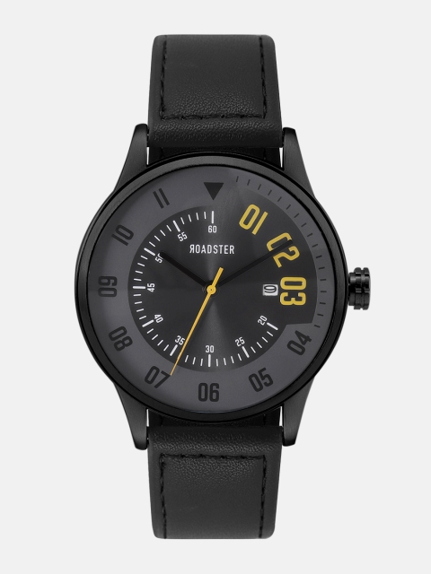 

Roadster Men Charcoal Grey & Gunmetal-Toned Analogue Watch MFB-PN-LW6147-3, Champagne