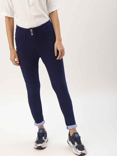 

DressBerry Women Blue Solid Jeggings