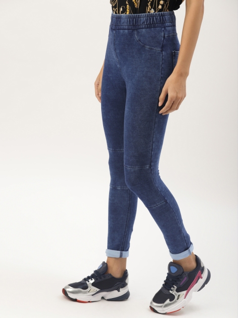 

DressBerry Women Blue Washed Denim Jeggings