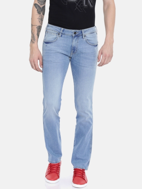 

Wrangler Men Blue Skanders Slim Fit Low-Rise Clean Look Stretchable Jeans