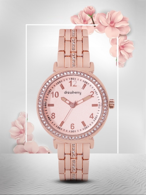 

DressBerry Women Rose Gold-Toned Analogue Watch MFB-PN-WTH-6240L