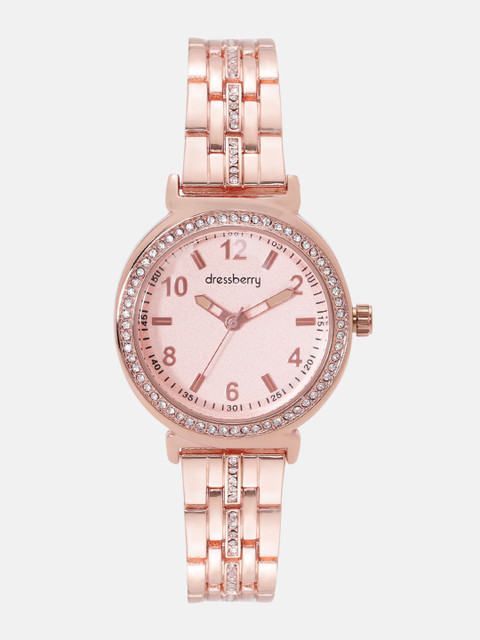 

DressBerry Women Rose Gold Analogue Watch
