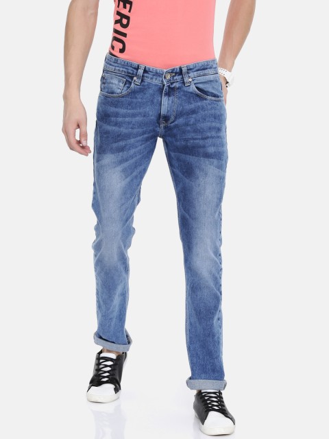 

SPYKAR Men Blue Skinny Fit Low-Rise Clean Look Stretchable Jeans