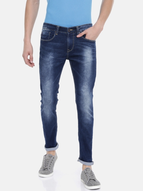 

SPYKAR Men Blue Super Skinny Fit Low-Rise Clean Look Stretchable Jeans