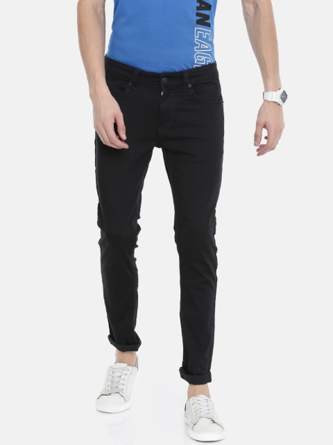 

SPYKAR Men Black Super Skinny Fit Low-Rise Clean Look Stretchable Jeans
