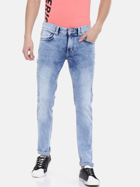 

SPYKAR Men Blue Skinny Fit Low-Rise Clean Look Stretchable Jeans