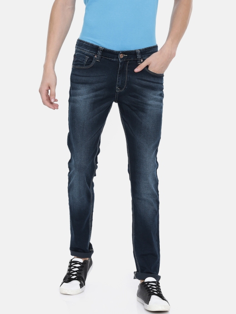 

SPYKAR Men Navy Blue Skinny Fit Low-Rise Clean Look Stretchable Jeans