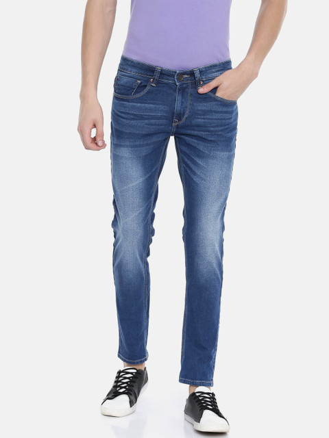 

SPYKAR Men Blue Super Skinny Fit Low-Rise Clean Look Stretchable Jeans