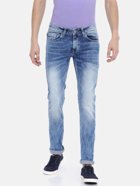 

SPYKAR Men Blue Skinny Fit Low-Rise Clean Look Stretchable Jeans