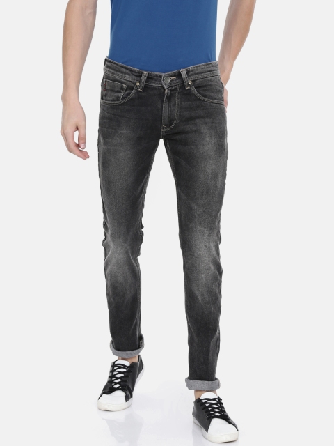 

SPYKAR Men Black Skinny Fit Low-Rise Clean Look Stretchable Jeans