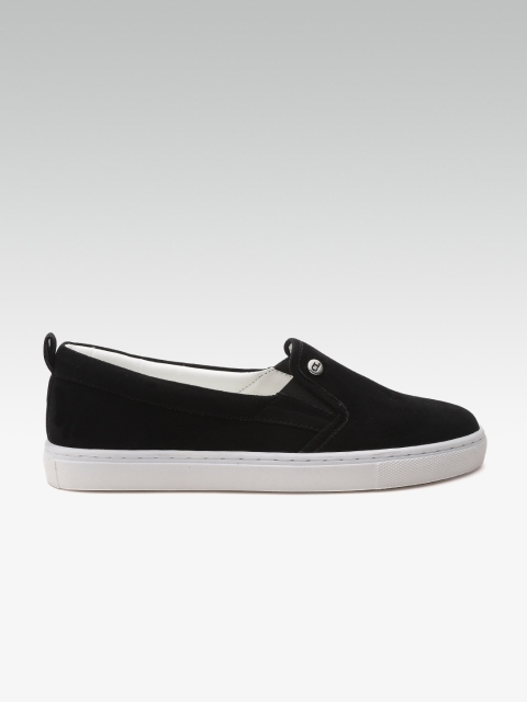 

Carlton London Women Black Slip-On Sneakers