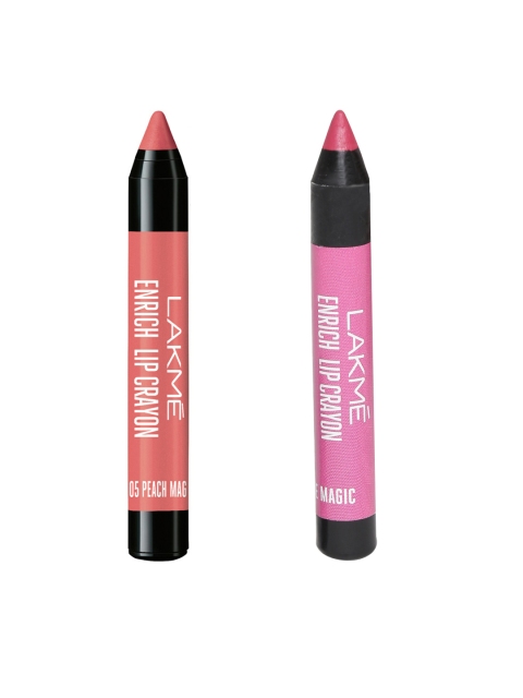 

Lakme Pack of 2 Lip Crayons, Mauve